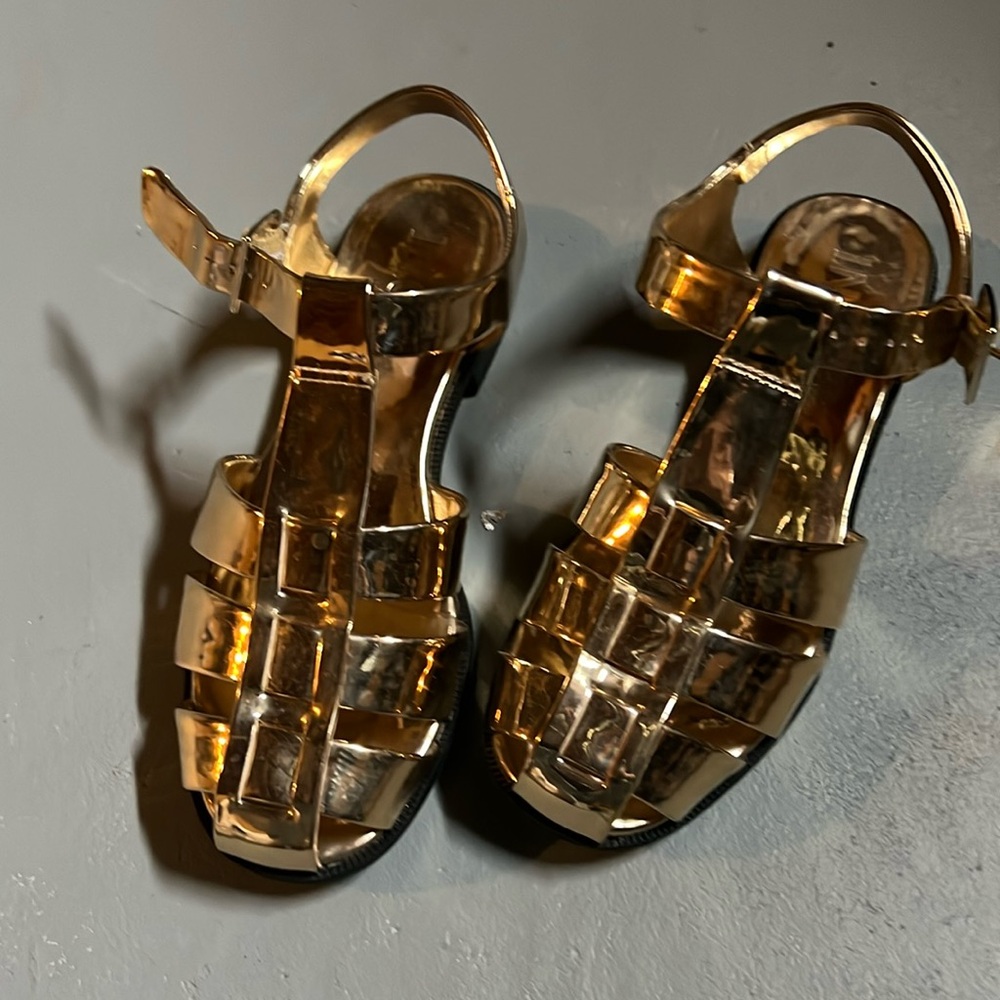 Gold sandals INC